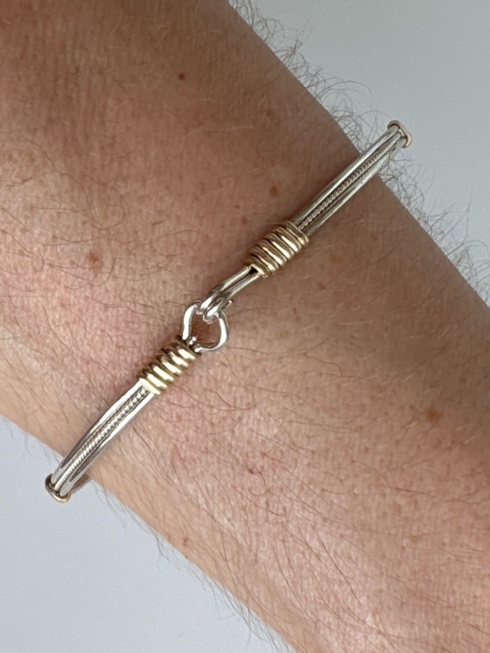 Ronaldo Jewelry Be Kind Bracelet 925 Sterling Silver Gold Accent 7.5 - Picture 14 of 16